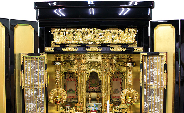 金仏壇の洗濯のphoto